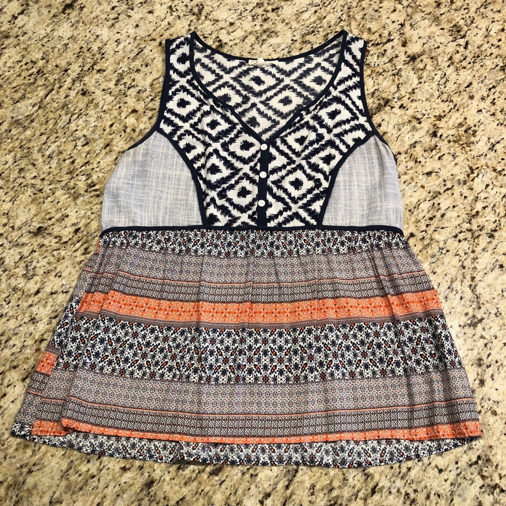 Bright Patterned Tank Top